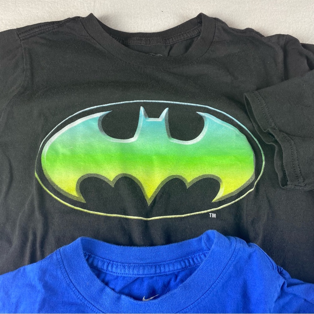 Nike Blue Graphic TShirts Boys Sz Batman Roblox (lot of 4) S/M Black Short Sleev - Picture 4 of 10